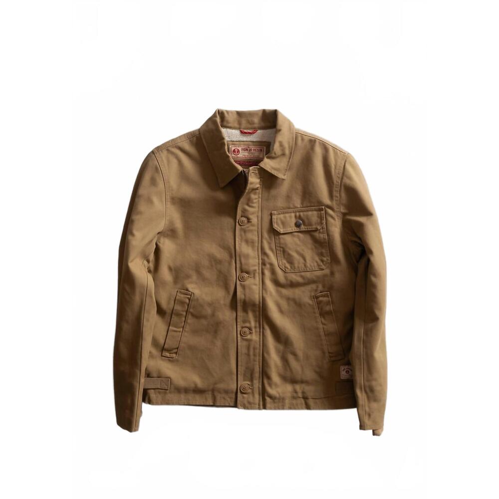NEW IRON & RESIN men's usn a2 jacket in beige